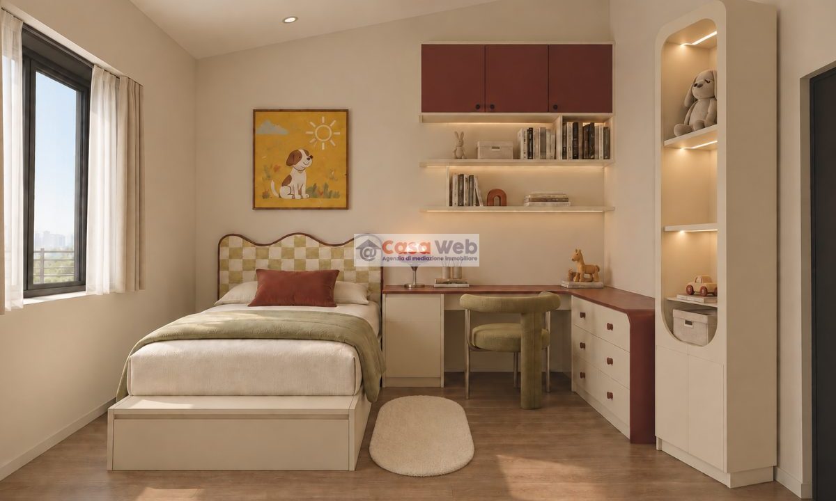 02-7 Render cameretta - Unità 1